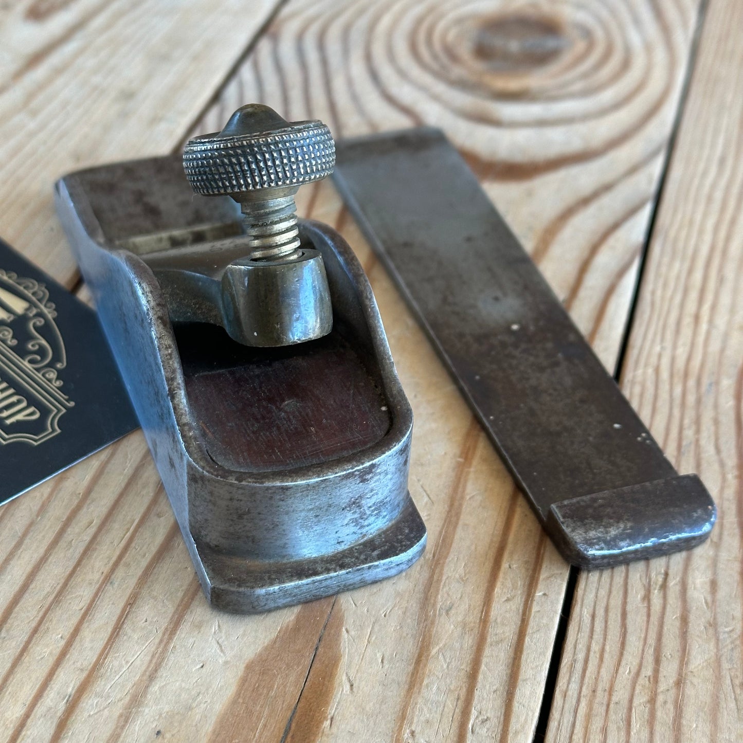 SOLD. H2069 RARE Antique BUCK THUMB PLANE
