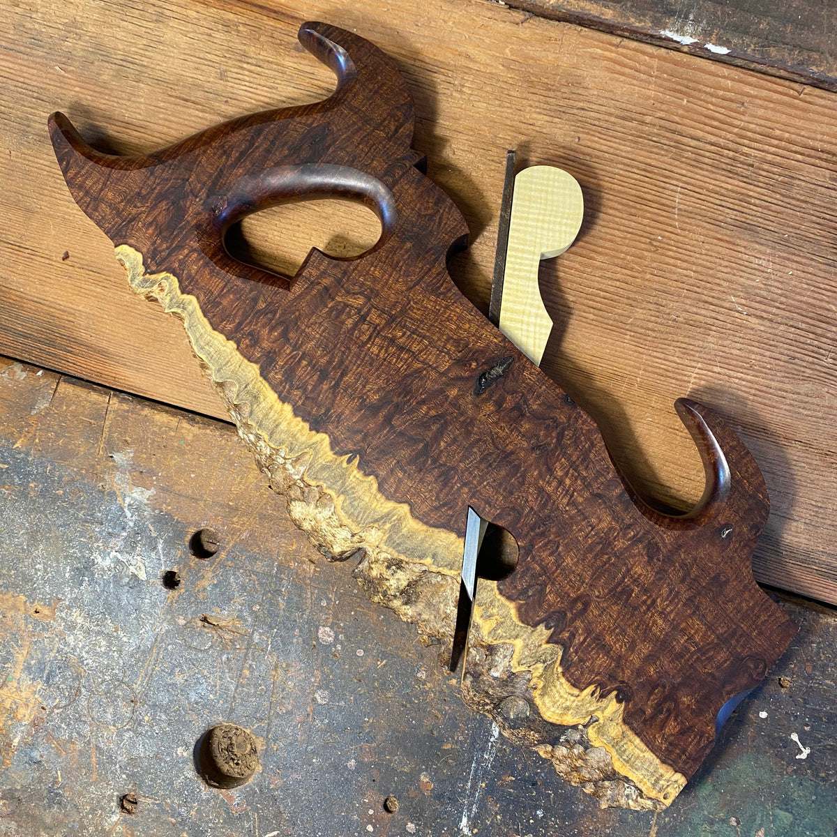 HSP5 One of One HERITAGE SAWS Melbourne GIDGEE Rebate plane “Cut Along the Dotted Line”