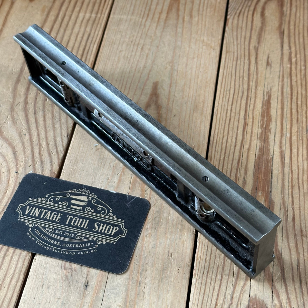 H2595 COOL! Vintage STANLEY No:36G 9” engineers METAL SPIRIT LEVEL