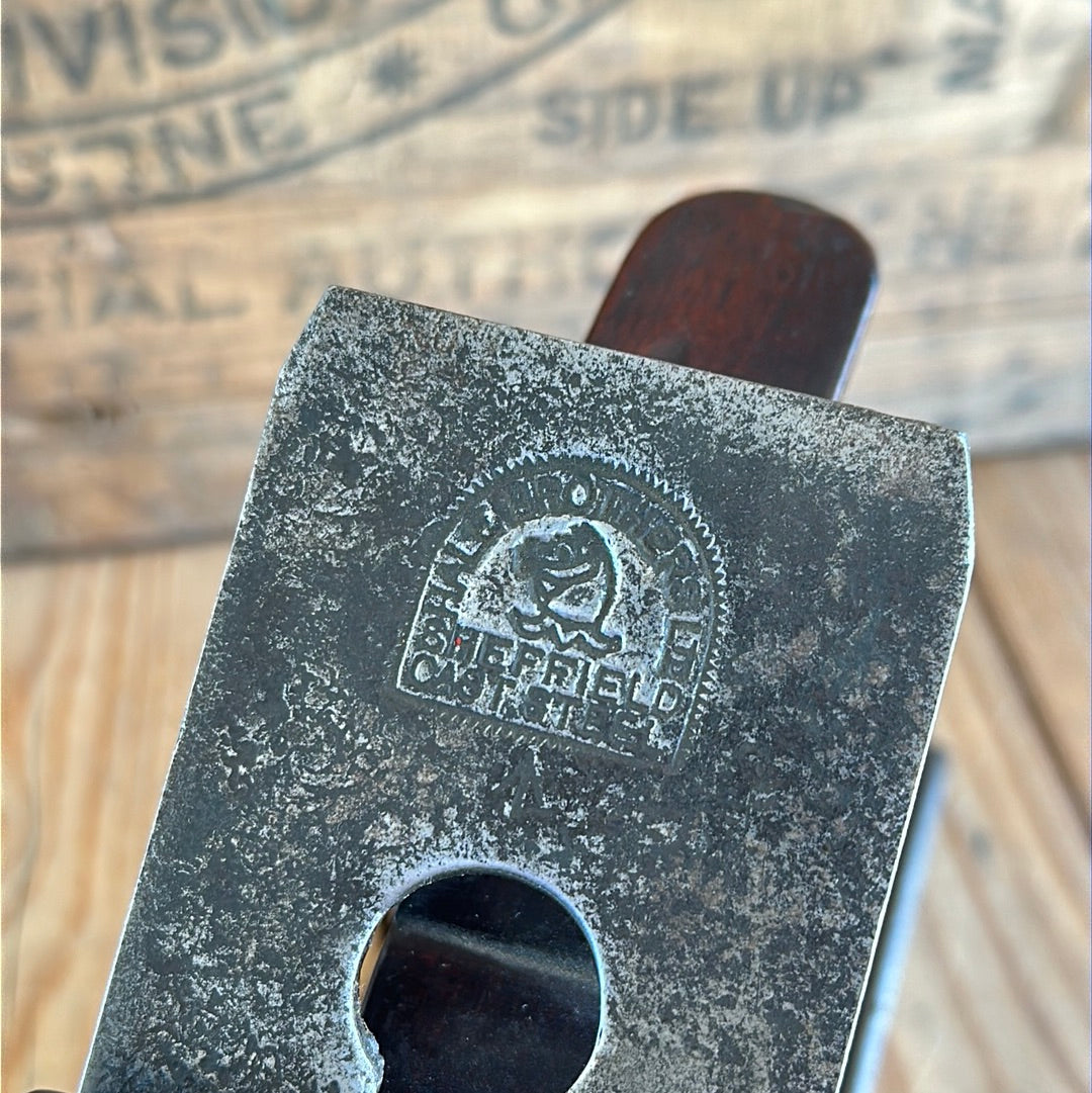 SOLD H953 Antique transitional MAHOGANY PLANE with HALE brothers blade