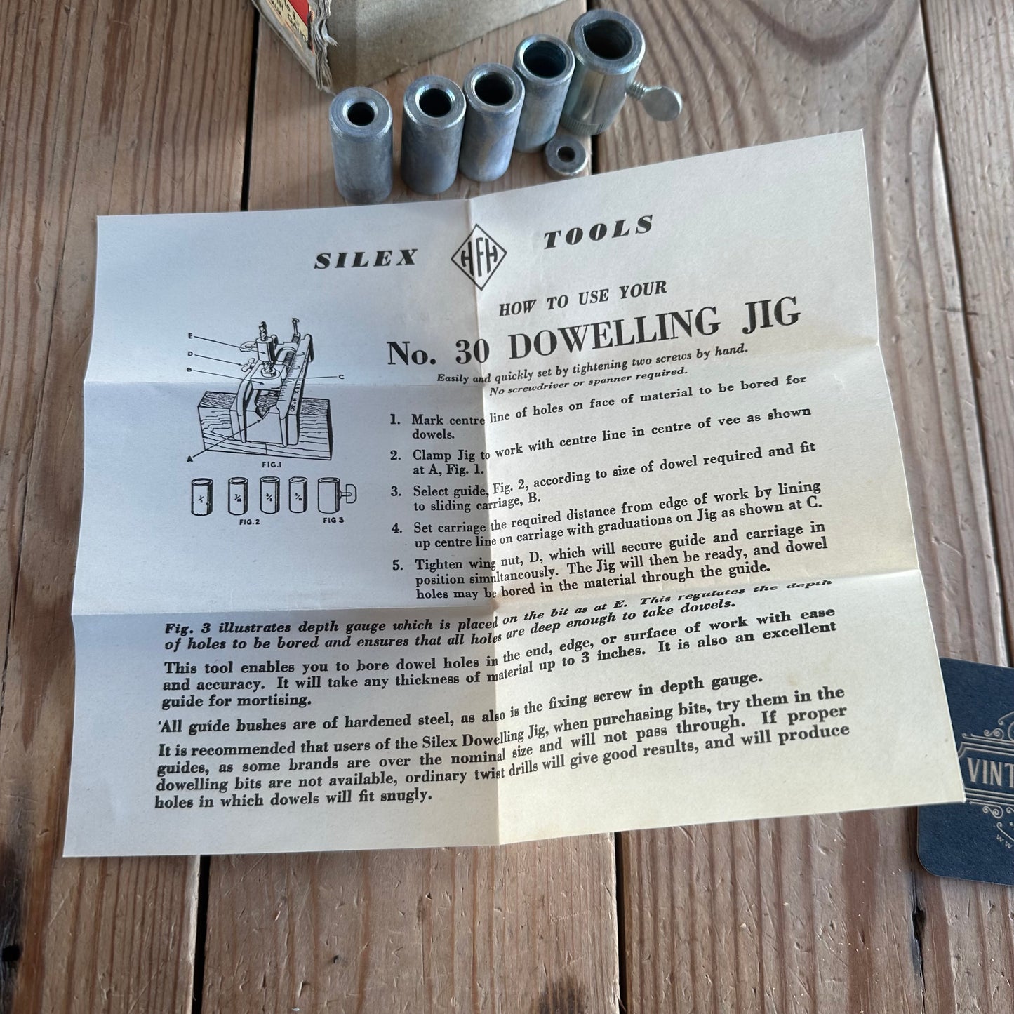 N1676 Vintage SILEX Australia No.30 Dowelling Jig IOB
