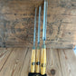 N816 Vintage set of 3 MARPLES Sheffield Paring GOUGES Boxwood handles