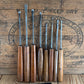 SOLD T9999 Vintage set of 8 x S.J. ADDIS Carving CHISELS