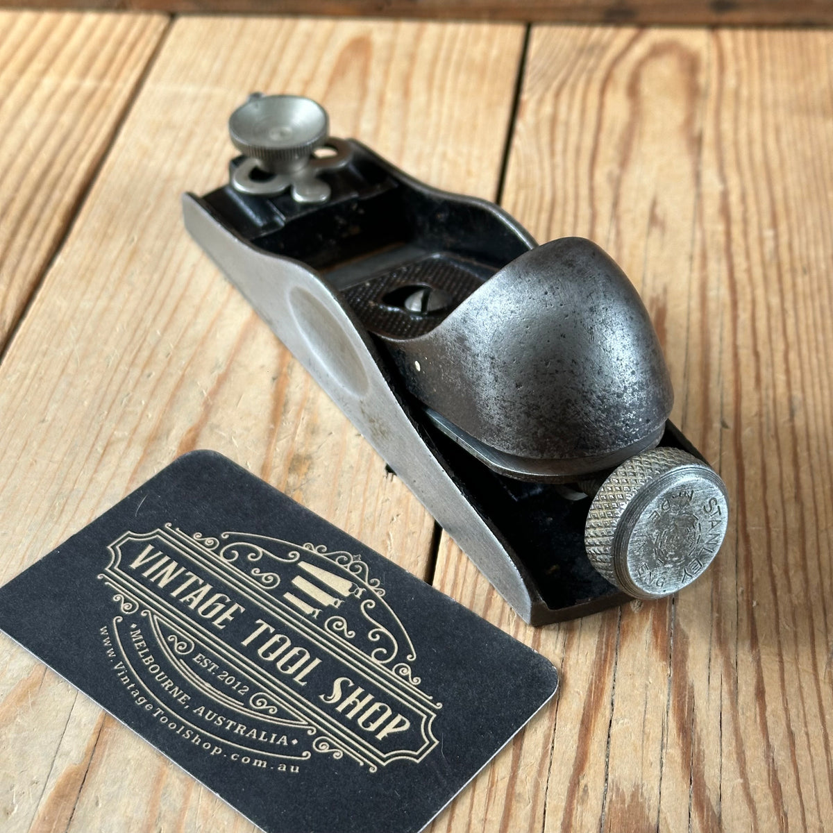H2581 HANDY! Vintage STANLEY England No.60 1/2 Low Angle BLOCK PLANE