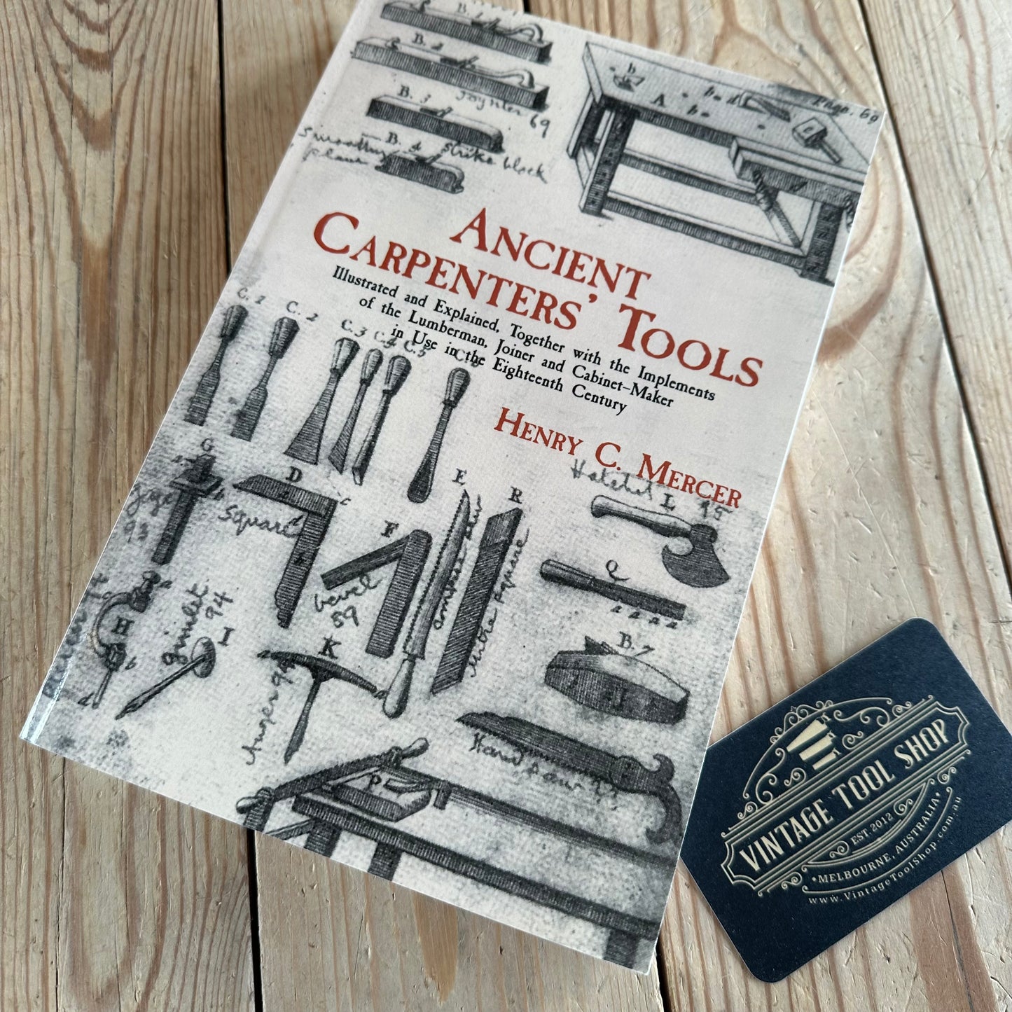 SOLD N1431 Ancient CARPENTERS’ TOOLS BOOK by Henry C.  Mercer