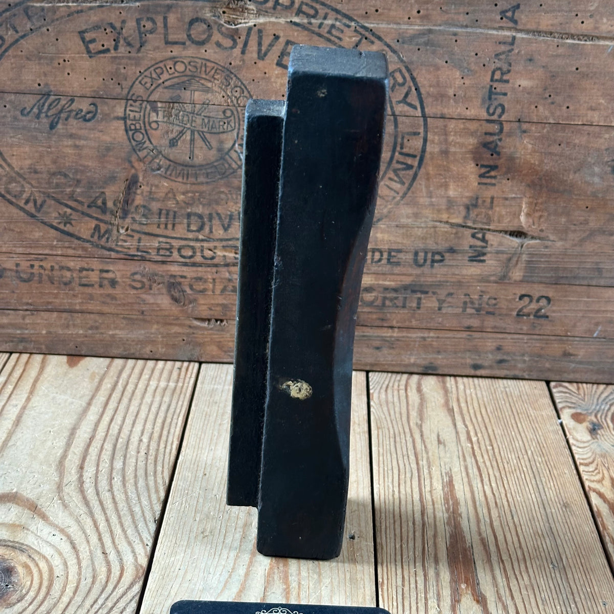 A400 CUTE! Vintage Welsh LLYN IDWAL SHARPENING STONE Mounted Natural Stone