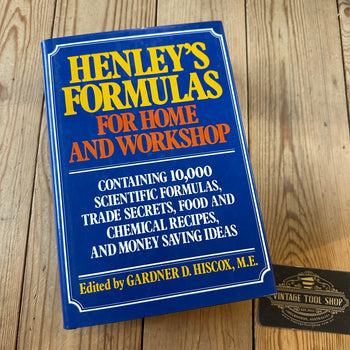XBN98 Vintage 1979 BOOK HENLEY'S FORMULAS for Home and Workshop by G.D.Hiscox