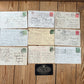 VD0-17 Vintage 9x Vienna etc EUROPEAN POSTCARD series 1905-1923 stamps handwritten souvenir post cards junk journal diary collection