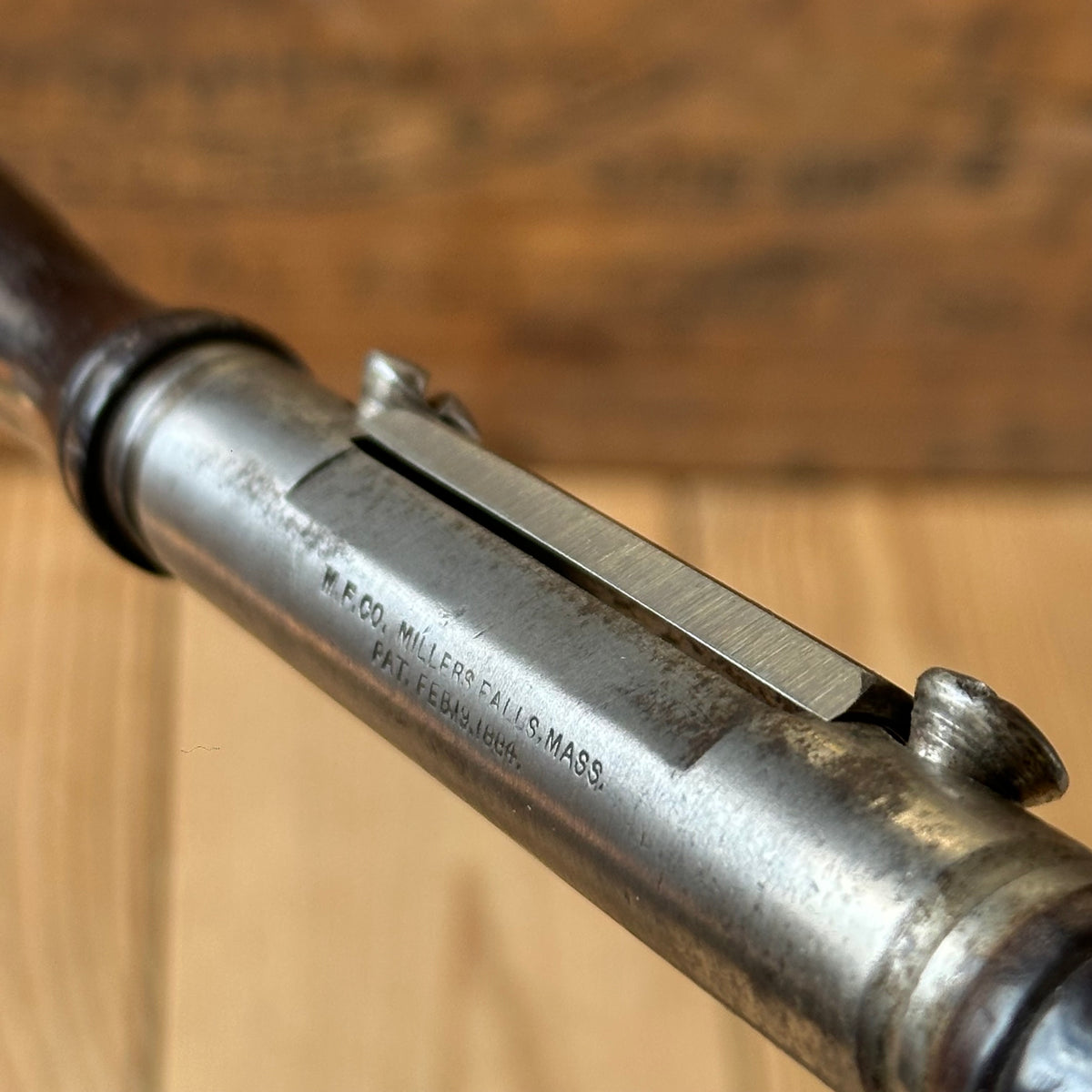 C2 Vintage MILLERS FALLS USA 1884 Patent Cigar SPOKESHAVE