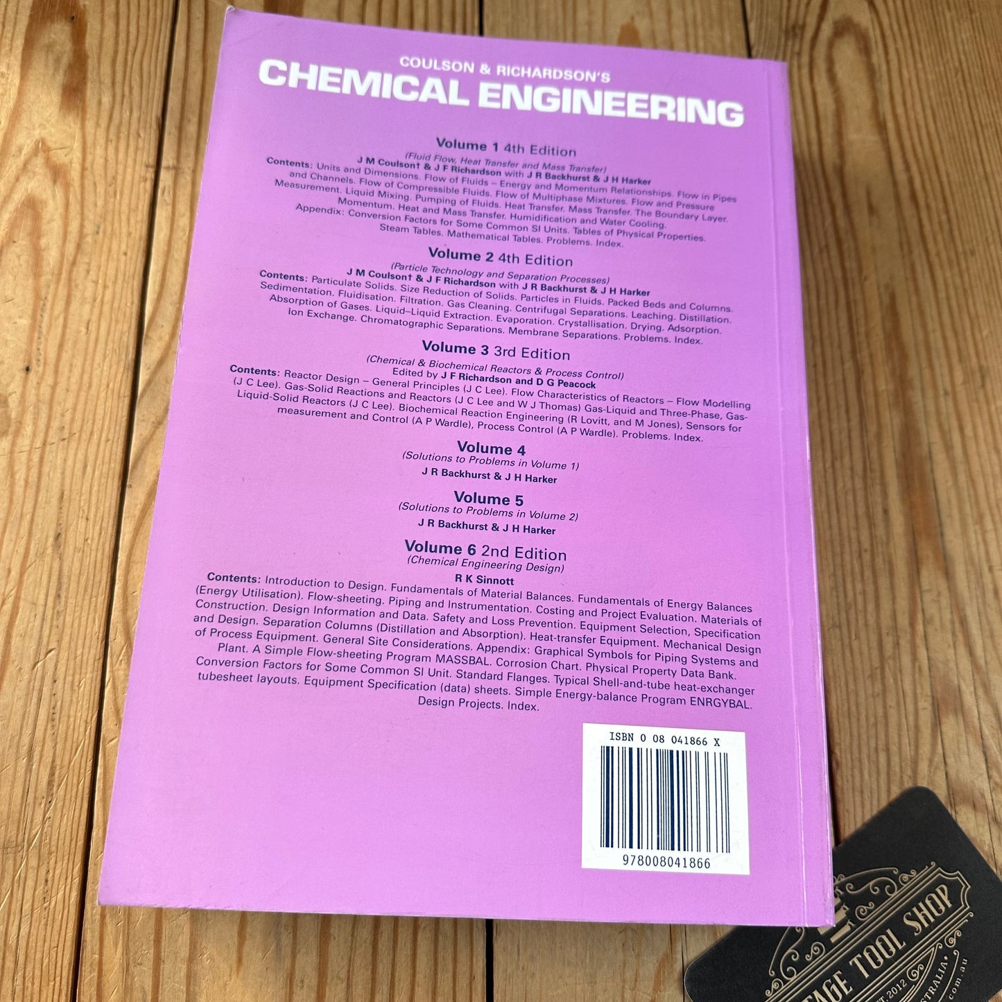 XBN13 Vintage CHEMICAL ENGINEERING Volume 6 2nd edition BOOK by R.K.Simnott