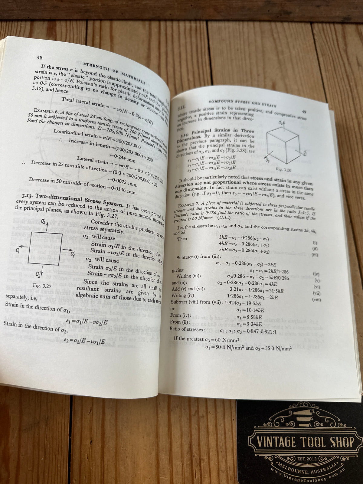 XBN20 Vintage 1979 Strength of Materials 3rd Edition BOOK in SI Units by G.H.Ryder