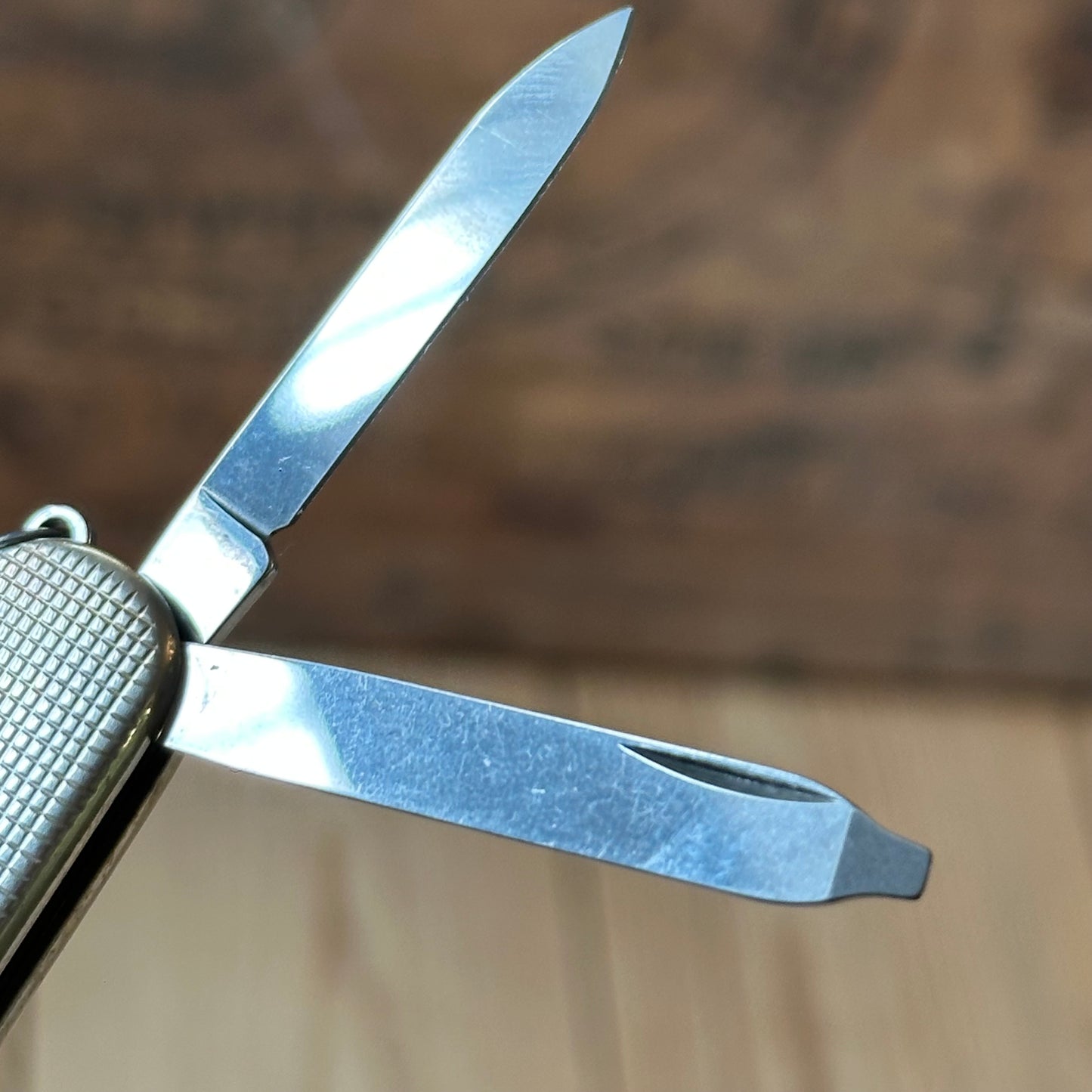 K51 Vintage engraved Victorinox SWISS 925 Barleycorn Pattern STERLING SILVER Tool SWISS ARMY KNIFE