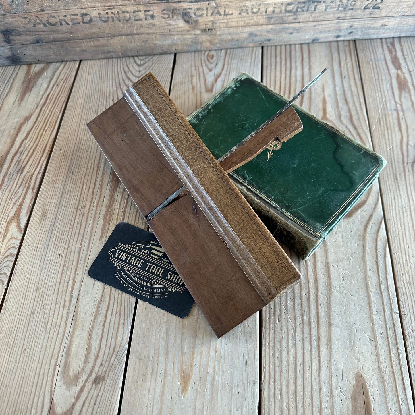 Y599 Vintage COOL FRENCH SIDE & REBATE Wooden PLANE