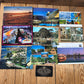 VD0-1 Vintage 21 x “Dear Bronwyn…” POSTCARD series 1995-2007 PEN FRIENDS Australian stamps souvenir post cards junk journal diary collection Lot 1