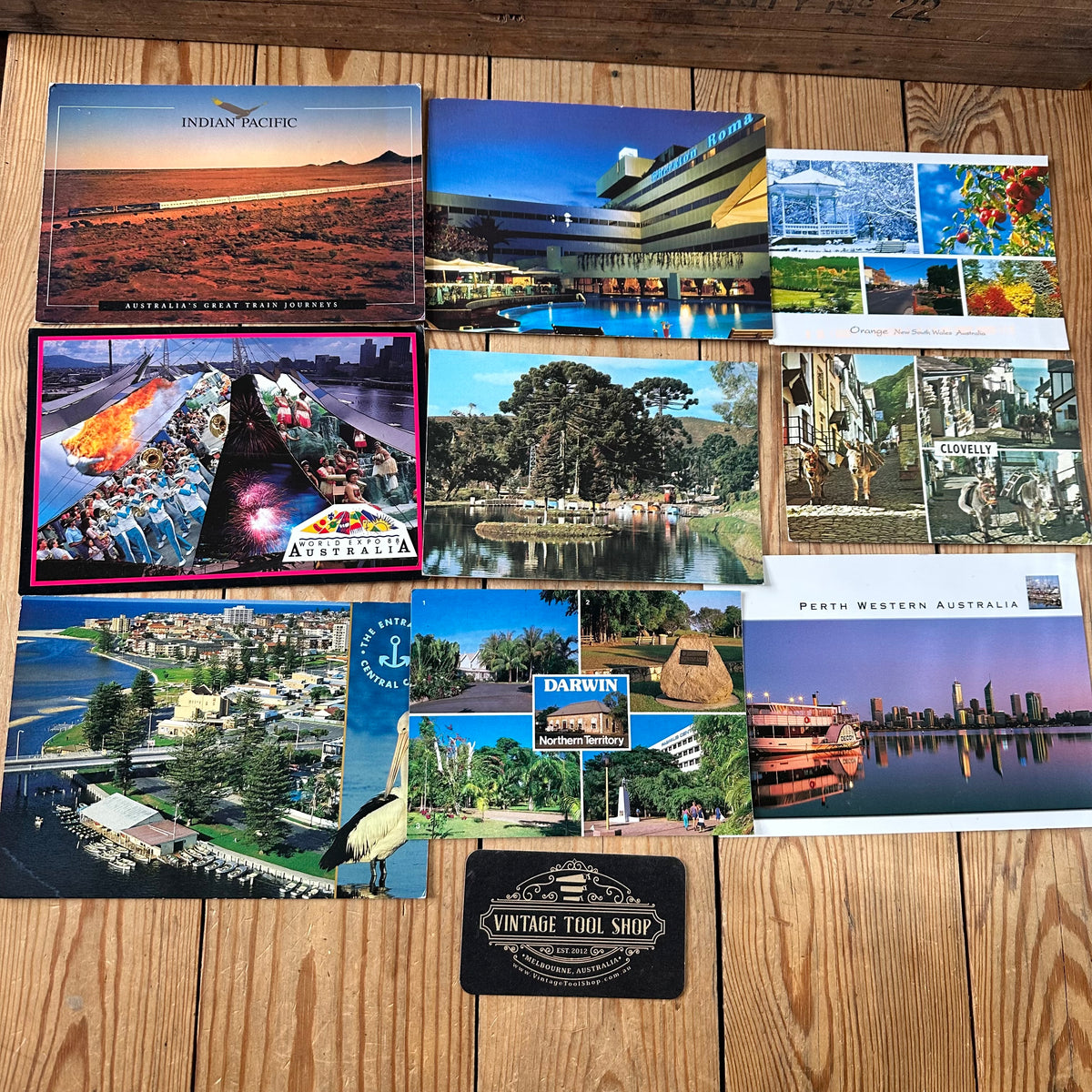 VD0-1 Vintage 21 x “Dear Bronwyn…” POSTCARD series 1995-2007 PEN FRIENDS Australian stamps souvenir post cards junk journal diary collection Lot 1