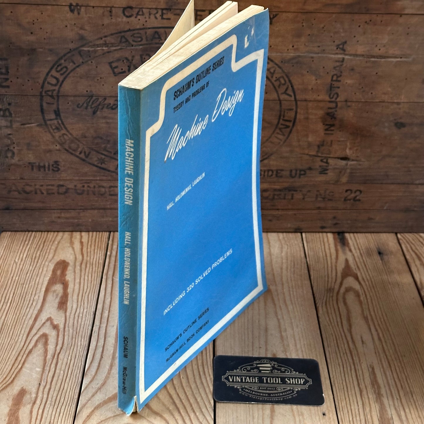 XBN91 Vintage 1961 BOOK SCHAUM'S OUTLINE SERIES Theory and Problems of MACHINE DESIGN by A.S.Hall, A.R.Holowenko & H.G.Laughlin