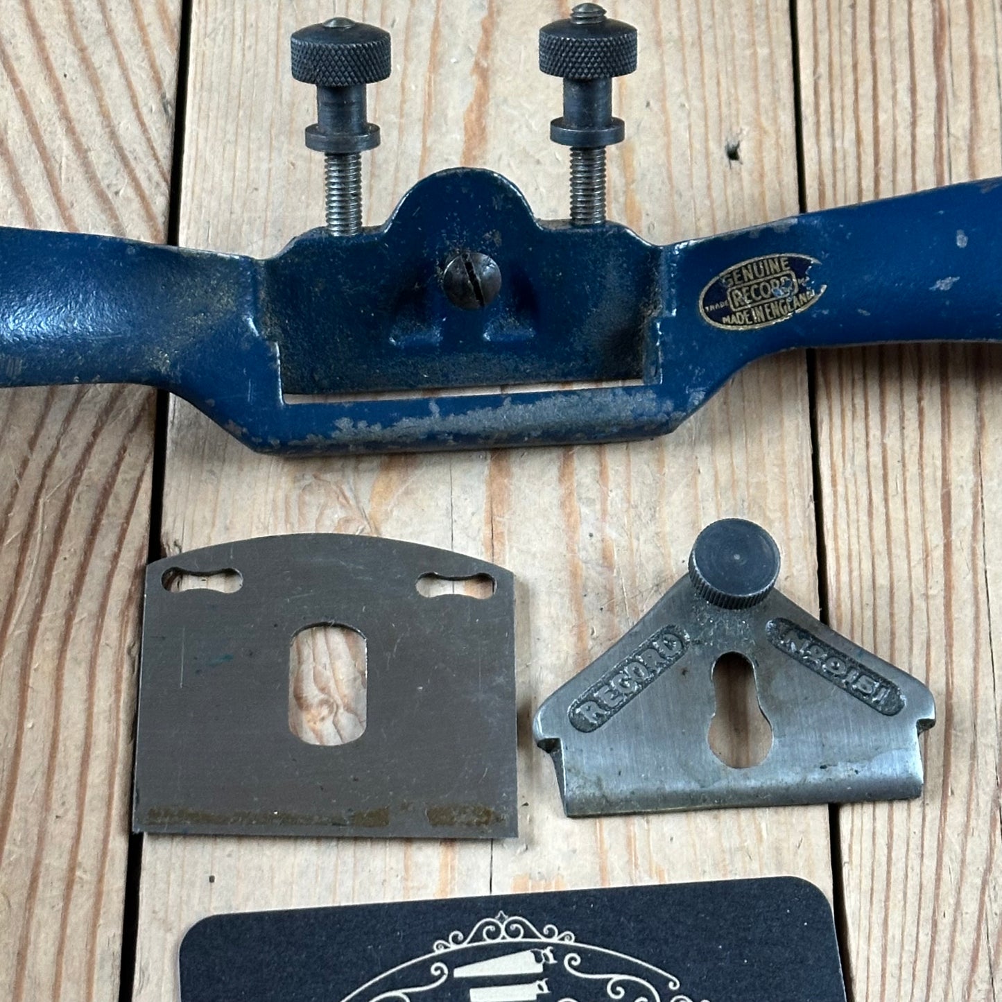 H2494 Vintage RECORD England No.151 adjustable flat base SPOKESHAVE spoke shave