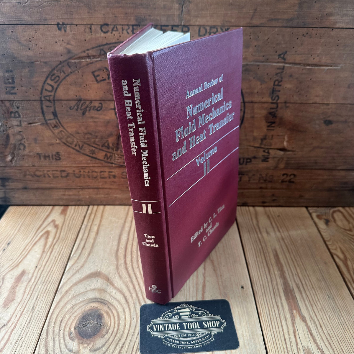 XBN158 Vintage BOOK Annual Review of NUMERICAL FLUID MECHANICS and HEAT TRANSFER Vol 2 by C.L.Tien & T.C.Chawla