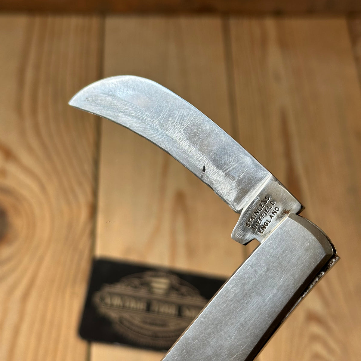 K66 COOL! Vintage Sheffield made England HAWKSBILL folding pocket KNIFE