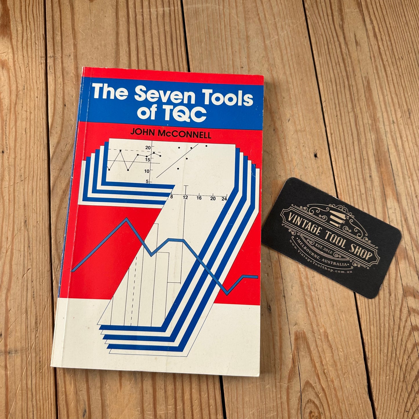 XBN145 Vintage 1986 BOOK The Seven Tools of TQC TOTAL QUALITY CONTROL 2nd Edition by J.McConnell