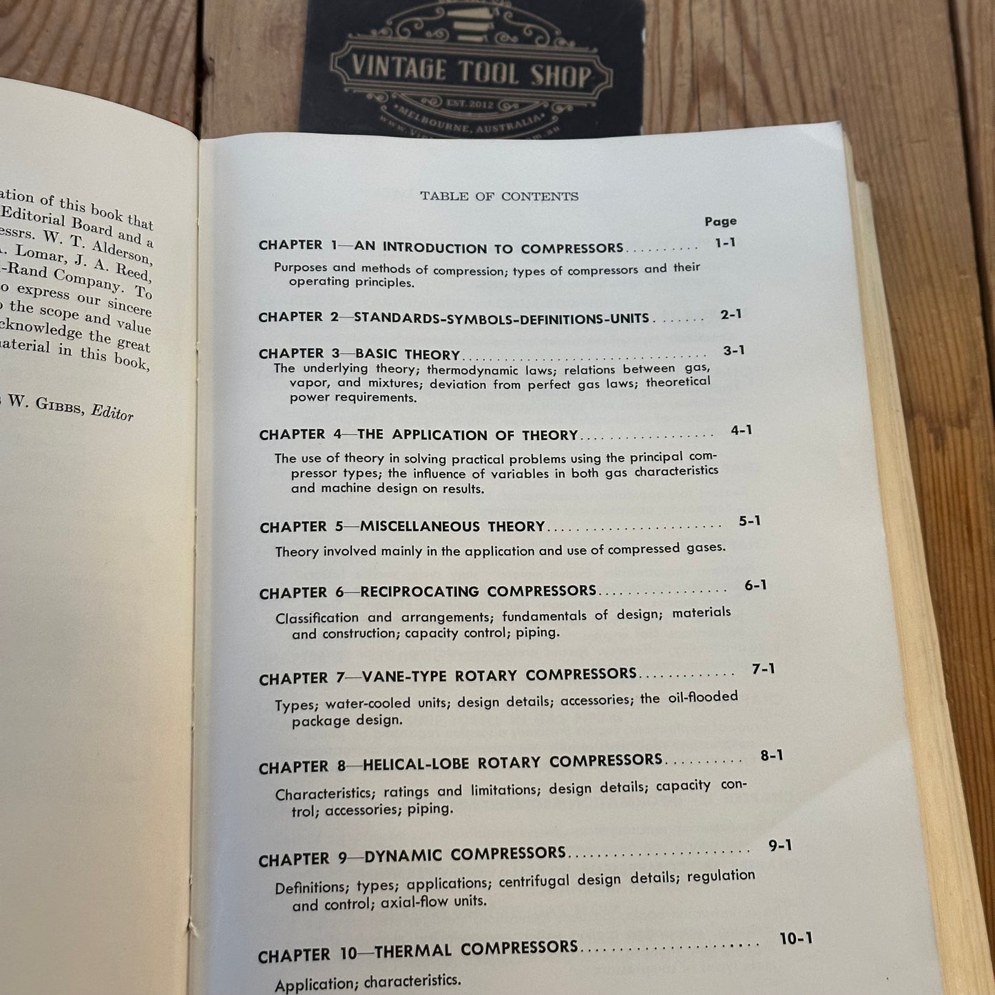 XBN68 Vintage BOOK COMPRESSED AIR and GAS Data by C.W.Gibbs