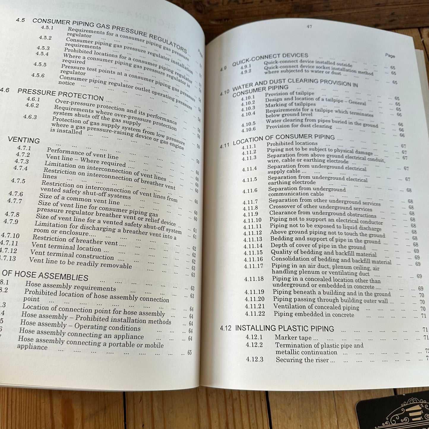 XBN182 Vintage 1995 BOOK GAS INSTALLATION CODE AG601 by The Australian Gas Association