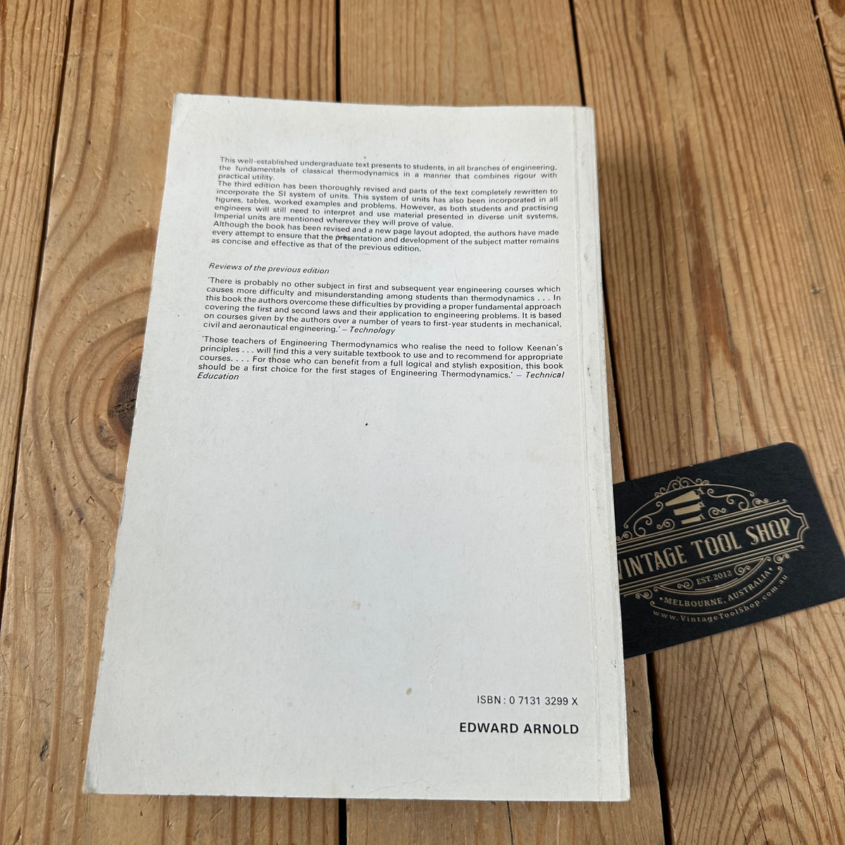 N2034 Vintage 1973 BOOK ENGINEERING THERMODYNAMICS 3rd edition SI units by D.B.Spalding & E.H.Cole