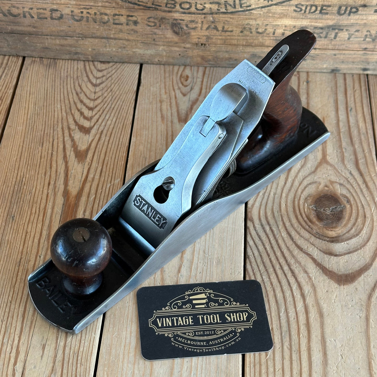 SOLD. H2135 SCARCE! Vintage STANLEY No.5 1/4c CORRUGATED Junior Jack PLANE