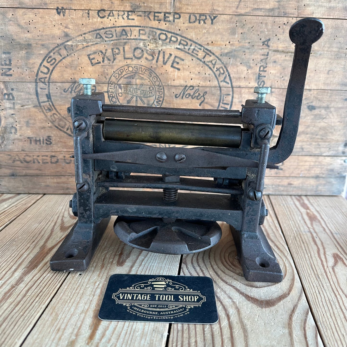 SOLD. H2153 Vintage DIXON England LEATHER SKIVER machine