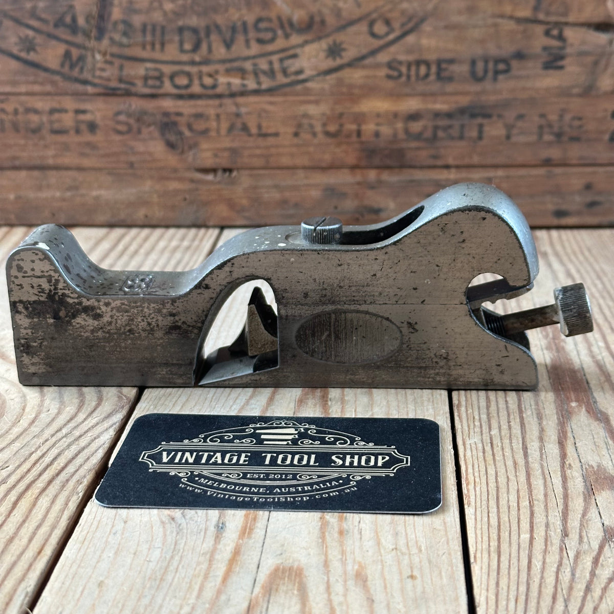 N1846 Vintage STANLEY USA 1907 No.93 Rabbet REBATE Shoulder CHISEL PLANE