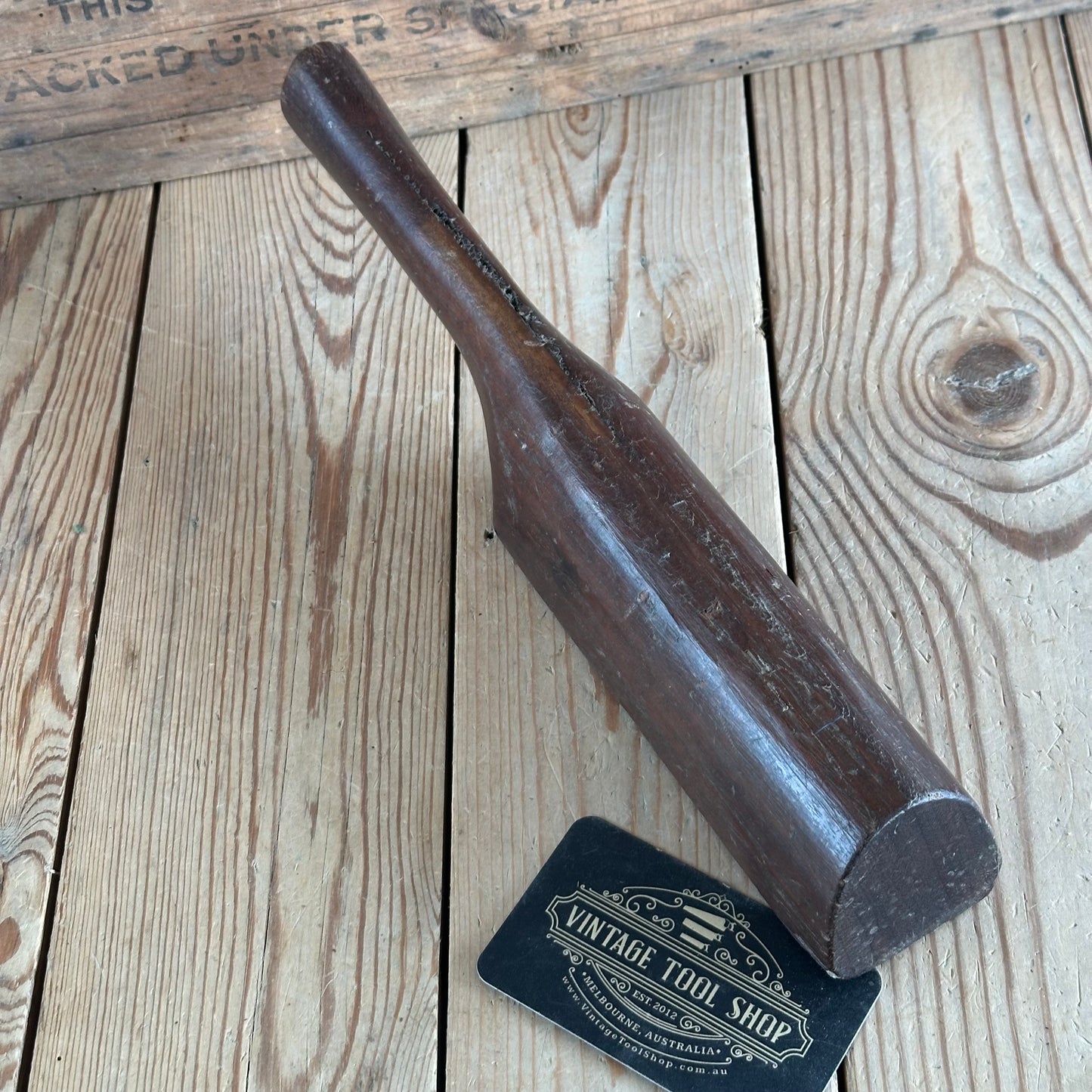 H2372 Vintage Lead DRESSING STICK plumbers mallet