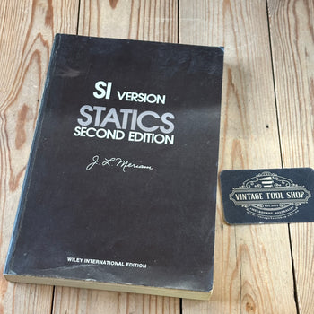 XBN84 Vintage BOOK SI Version STATICS by J.L.Meriam