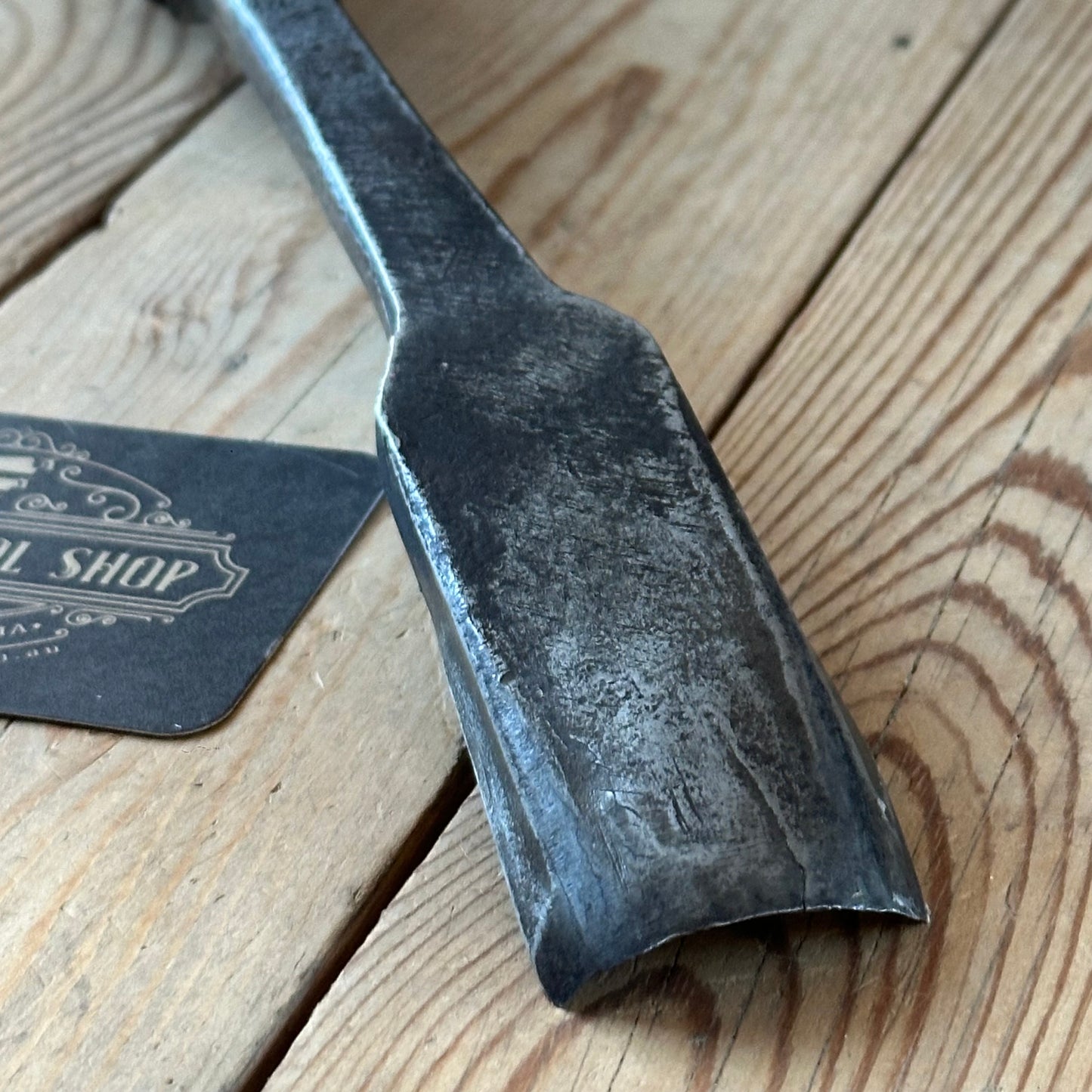 D1889 ANCIENT! Large Antique 35mm EUROPEAN GOUGE Carving CHISEL