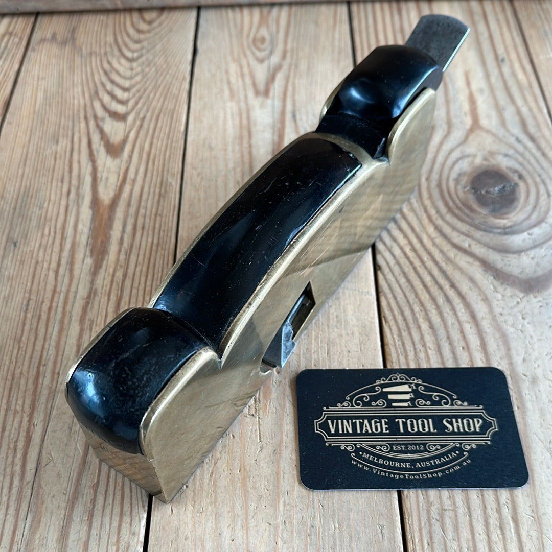 N634 FANCY Antique EBONY & GUNMETAL infill shoulder PLANE