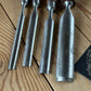H2623 ICONIC! Vintage set of 4 x TITAN AUSTRALIA Gouge CHISELS