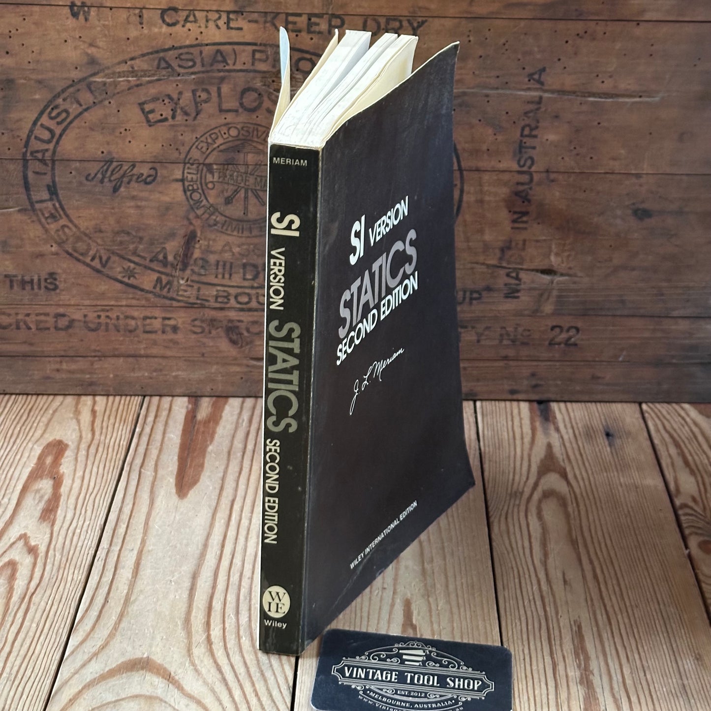 XBN84 Vintage BOOK SI Version STATICS by J.L.Meriam