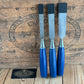 H1297 Vintage 3x beveled CHISELS