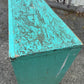 H2383 Vintage distressed shabby chic depression era GREEN Pine SHELVES