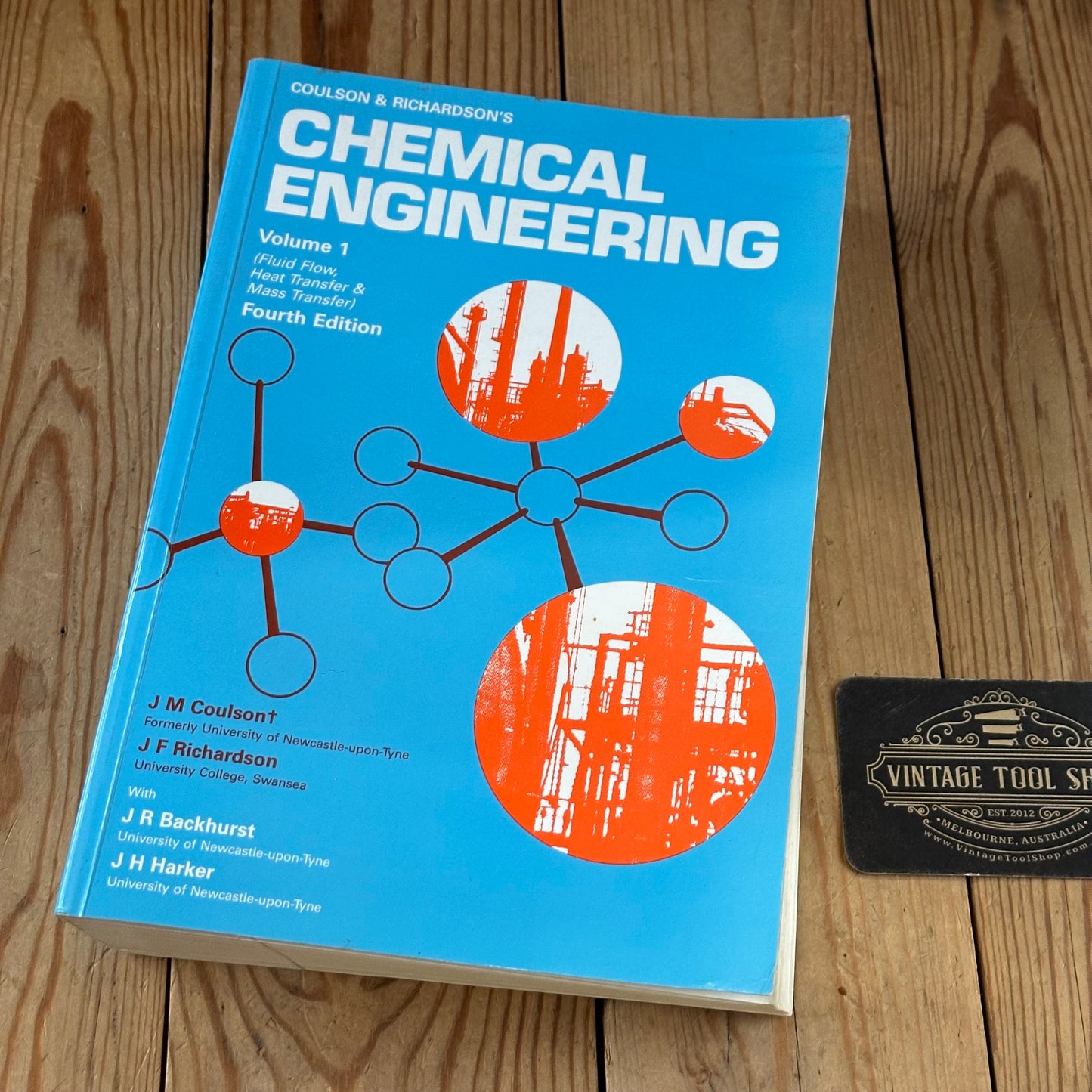 XBN126 Vintage 1993 BOOK CHEMICAL ENGINEERING Vol 1 4th edition byJ.M.Coulson & J.F.Richardson
