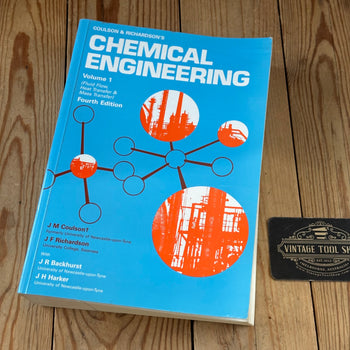 XBN126 Vintage 1993 BOOK CHEMICAL ENGINEERING Vol 1 4th edition byJ.M.Coulson & J.F.Richardson
