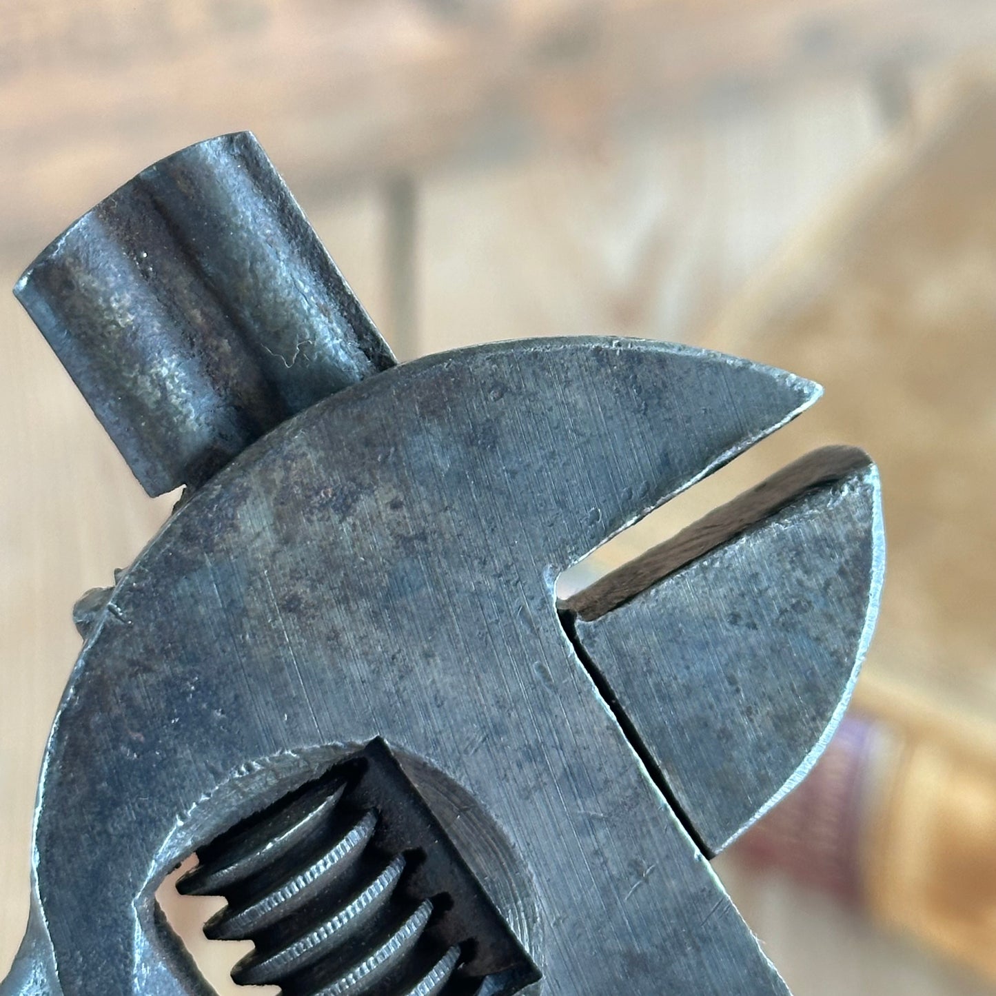 N1456 Vintage FLAG BRAND GERMANY 8” Adjustable “S” WRENCH