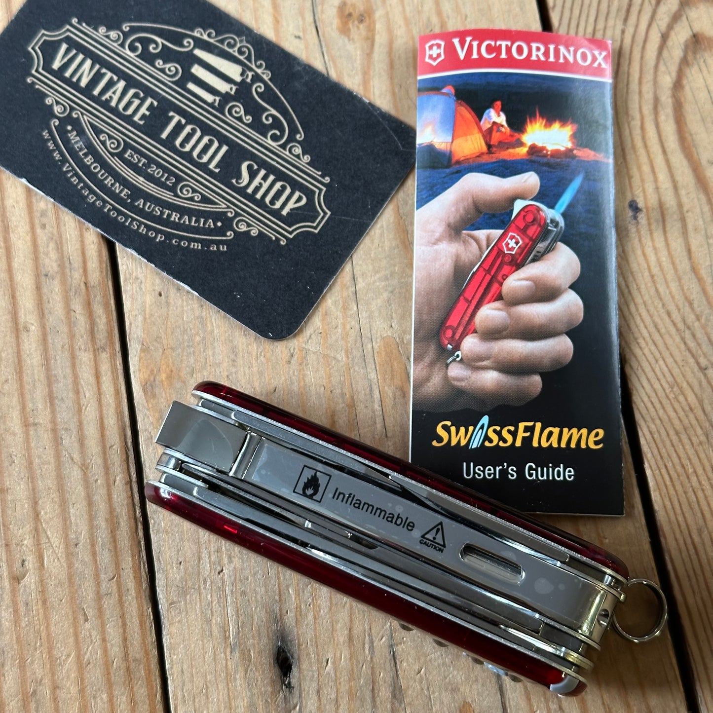 K63 ULTRA RARE! Vintage Collectable Victorinox SWISS FLAME SWISS ARMY KNIFE