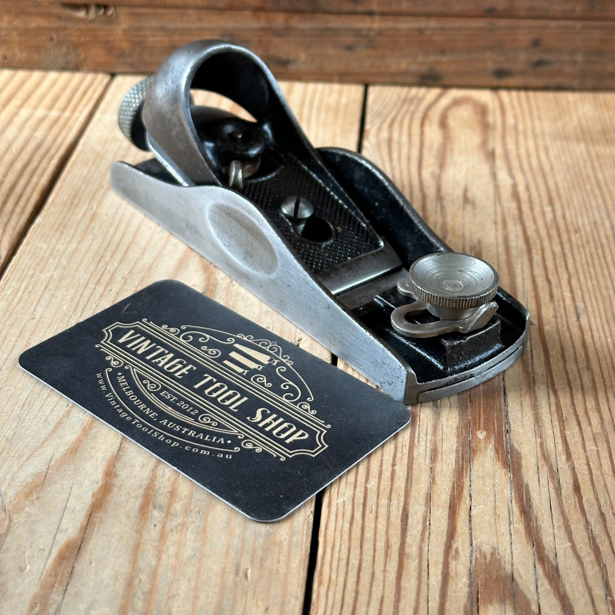 H2581 HANDY! Vintage STANLEY England No.60 1/2 Low Angle BLOCK PLANE