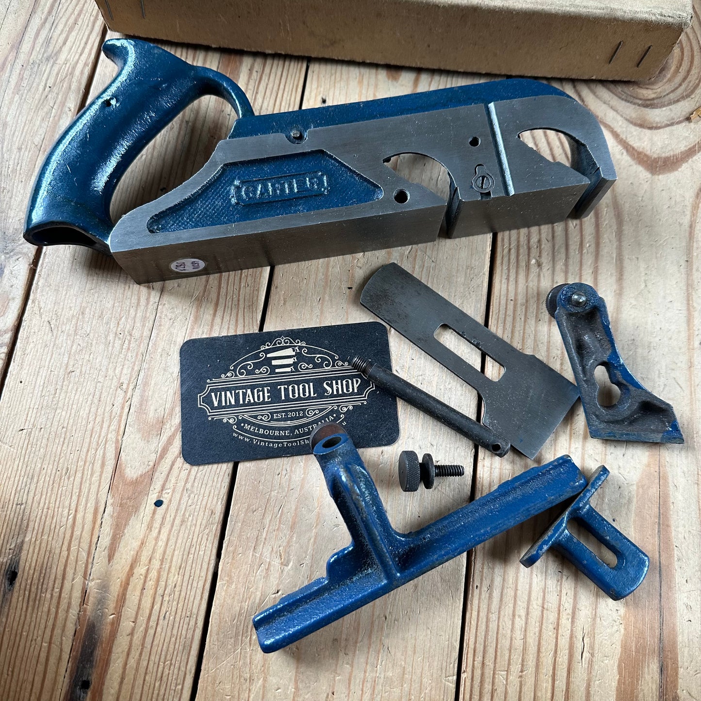 SOLD. N1289 ORIGINAL! Collector Grade Vintage CARTER Australia No:78 Duplex REBATE Rabbet PLANE IOB