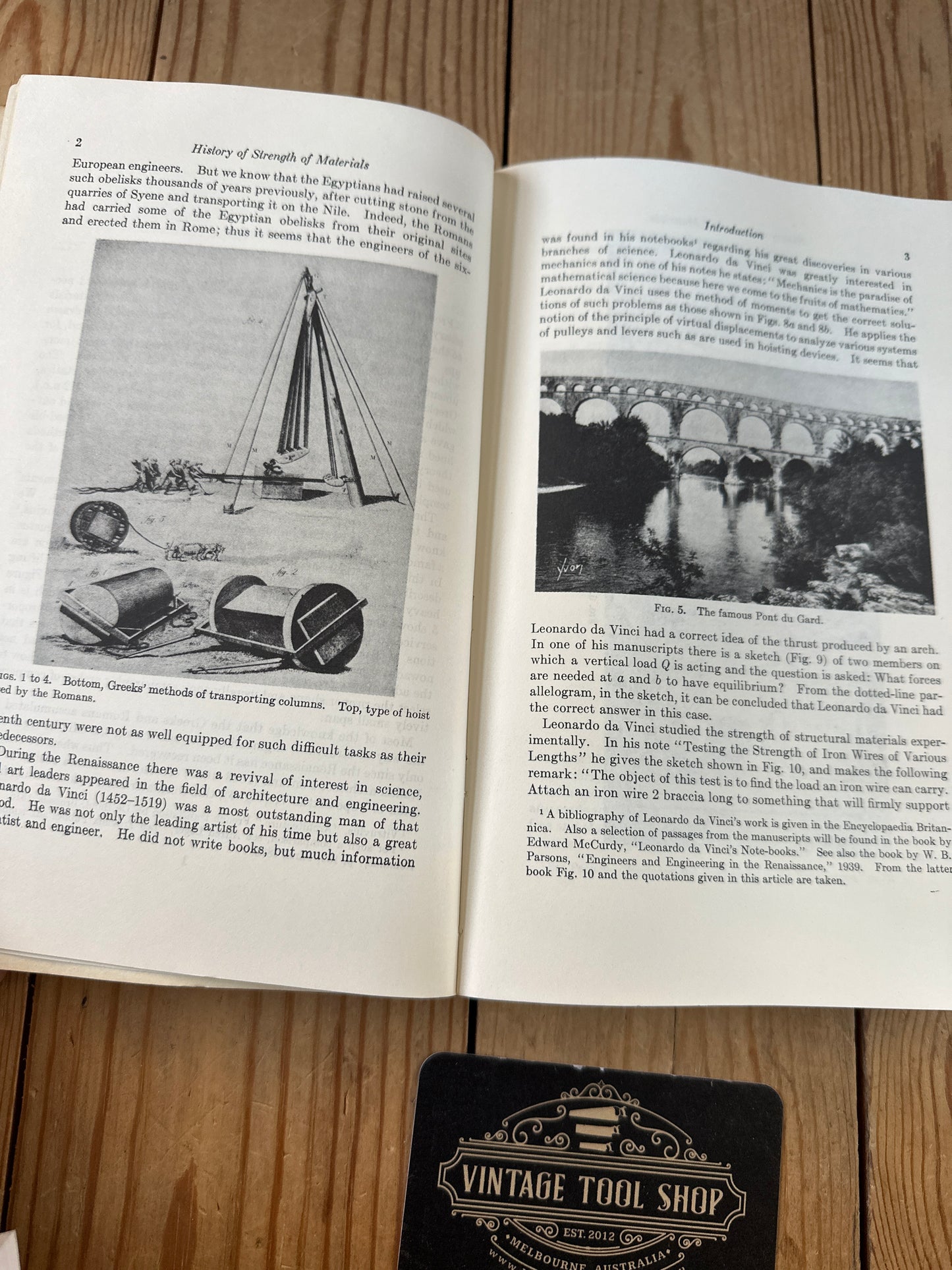 XBN27 Vintage 1983 History of Strength of Materials BOOK by S.P.Timoshenko