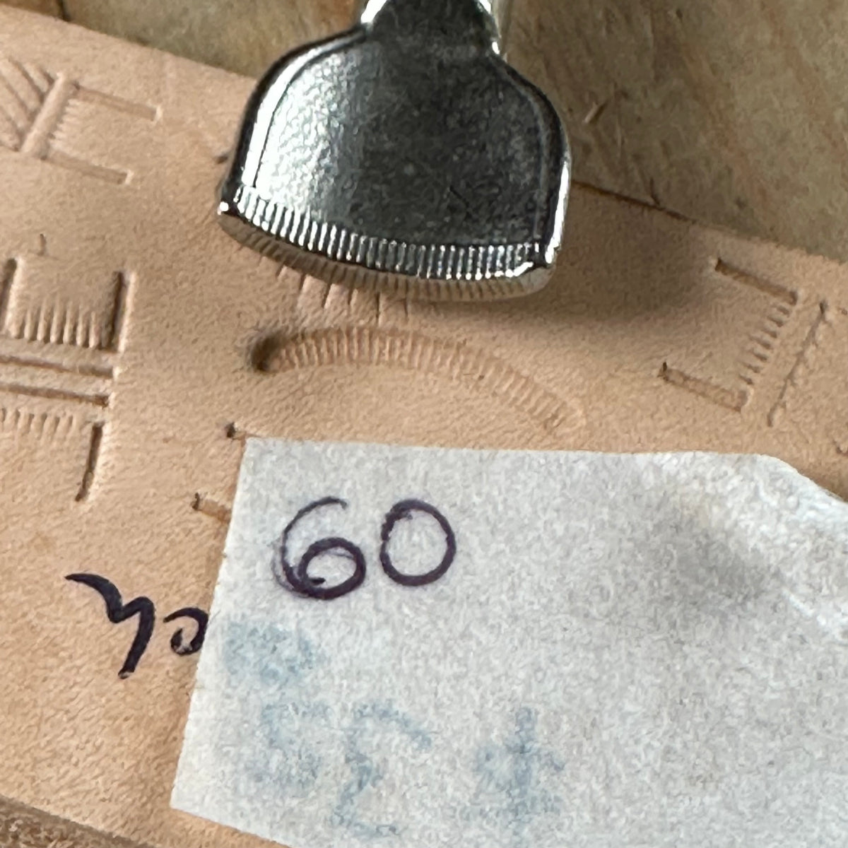 XL1 Vintage 1 x LEATHER work STAMP or PUNCH cool motif