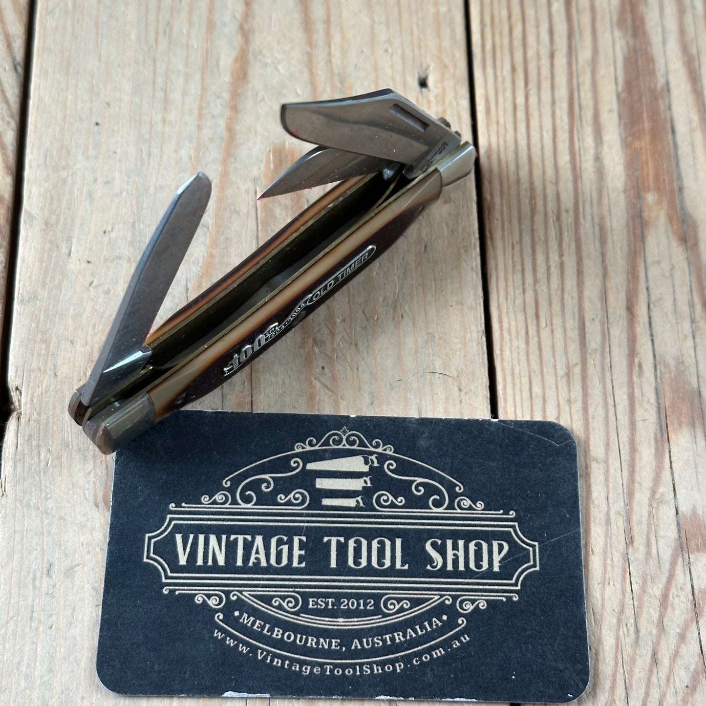 K67 NEW OLD STOCK! Vintage SCHRADE USA 100th anniversary 2004 OLD Timer folding KNIFE IOB