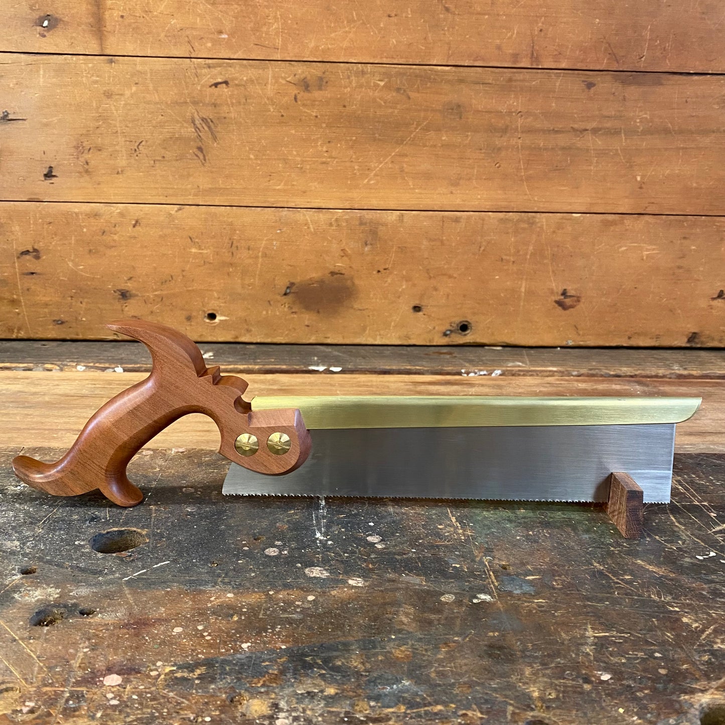 VHS19 HERITAGE SAWS Custom 10” CARLTON model 15 ppi DOVETAIL SAW with TAS MYRTLE Handle
