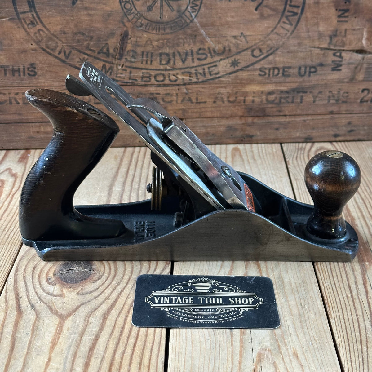 H2585 HANDY! Vintage STANLEY ENGLAND No.4 PLANE