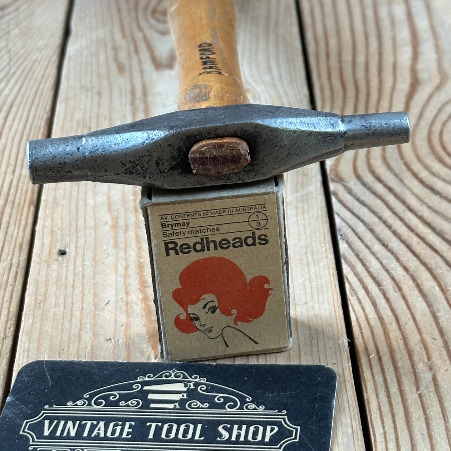 D2125 Vintage small jewellers metalworking MAGNETIC TACK Hammer